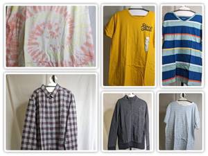 lot 59 image: Large Collection of Boys Shirts Sizes Small. Medium and XXLALL NEW