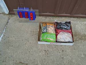 Flat of smoker chips in assorted flavors. As shown.