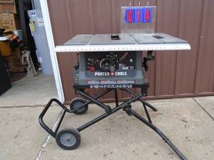 Porter Cable 10 Contractor table saw. No accessories  included. Working condition. As shown.