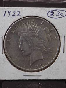 1922 Peace Silver Dollar