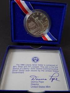 1986p Silver Dollar uncirculated