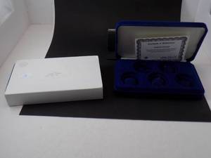 2- Felt Silver dollar boxes