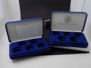 2- Felt Silver dollar boxes
