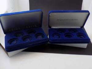 2- Felt Silver dollar boxes