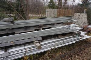 Large Lot of Corrugated Style Single Use Sheet Metal RoofingSiding Tin