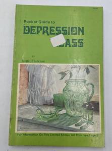 lot 15 image: 6 Rare Vintage Depression Glass Guides and Books for Collectors and Resellers