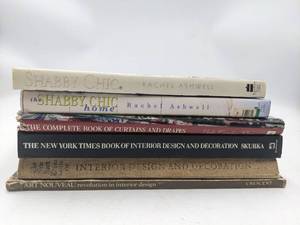 lot 21 image: 6 Rare Vintage Interior Design Books