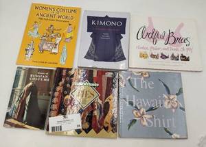lot 35 image: 6 Rare Vintage Books on Fashion and Costumes