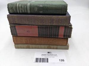 lot 126 image: 5 Rare Vintage & Antique Books