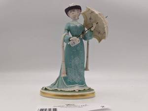 lot TF-02 image: Rare Limited Edition 1960s Signed Vintage Royal Ascot by Ronald Van Ruyckevelt Porcelain Figurine