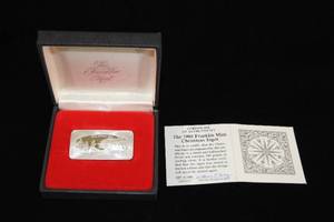 1980 Franklin Mint Sterling Silver Christmas Ingot