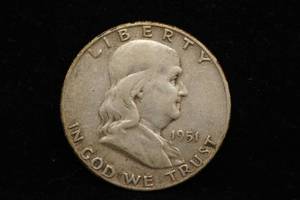 1951-P Franklin Silver Half Dollar Coin