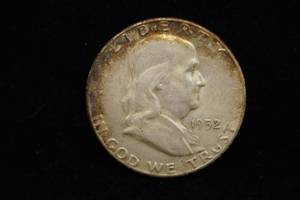 1952-S Franklin Silver Half Dollar Coin