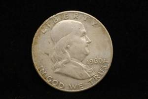 1960-P Franklin Silver Half Dollar Coin