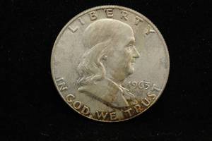 1963-D Franklin Silver Half Dollar Coin