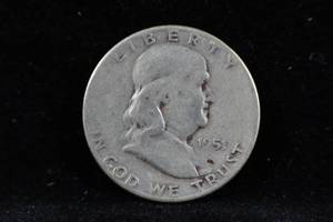 1951-S Franklin Silver Half Dollar Coin