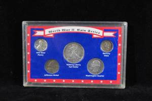 World War II Coin Series Set - HalfQuarterDimeNickelPenny