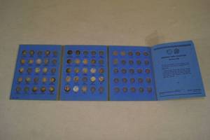 Whitman Folder with Roosevelt Silver Dime Coins