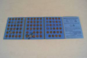 Whitman Folder with Wheat Penny Coins