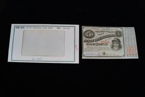 1878 State of Louisiana $5 Bond