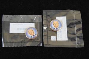 2 Colorized US Dollar Donald Trump Coins