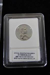 Silver Enriched 2010 Sacagawea Dollar Coin