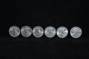 6 Susan B Anthony Dollar Coins