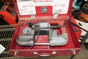 lot 75 image: Milwaukee 4-34 Heavy Duty Deep Cut Band Saw, Metal Case