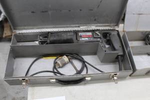lot 82 image: Black & Decker Variable Speed Cutsaw Reciprocating Saw 3105, Metal Case