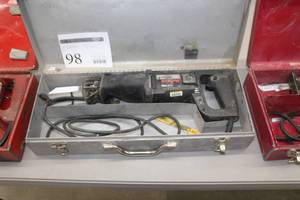 lot 98 image: Black & Decker Cutsaw Reciprocating Saw 3105, Metal Case