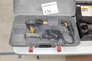 lot 126 image: Bosch 20th Anniversary Bulldog Hammerdrill 11224VSR, Plastic Case
