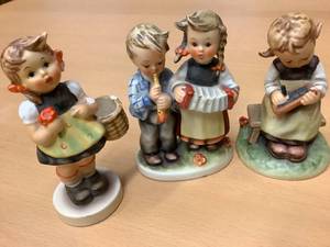 lot 28 image: 3 Hummels Sistergirl, Birthday Serenade, & Busy Student