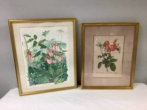 lot 84 image: Floral Framed Art