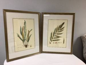 lot 93 image: 4-Part Greenery Art