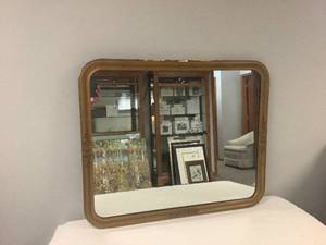 lot 101 image: Gold Antique Wall Mirror