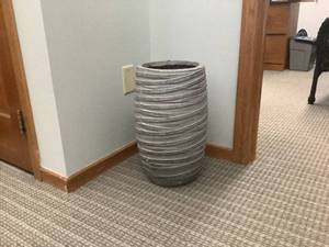lot 122 image: Tall Gray Planter