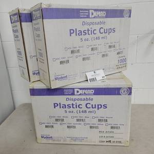 5 Cases of Defend Lavender 5 oz. Plastic Cups, Case of 1000 each ( Value $150  $31 each case)
