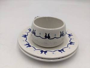 lot 63 image: Metlox Poppytrail Provincial Blue California Pottery Collection
