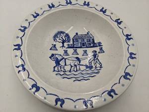 lot 118 image: Metolox Poppytrail Provincial Blue Dinner Plate 10