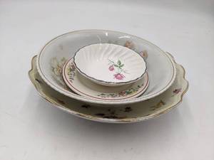 lot 35 image: Vintage Hand Painted China Plates-Old Ivory Silesia  And More