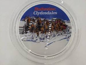 lot 88 image: Vintage Budweiser Clydesdale Glass Tray