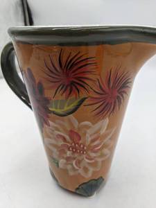 lot 31 image: Vintage Hand Painted Ceramic Pitcher