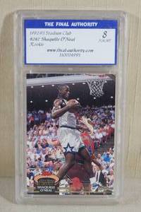 lot 41 image: 1992-93 Stadium Club Shaquille ONeal #247 Rookie Card - NM-MT 8