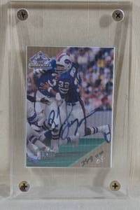 lot 45 image: OJ Simpson Card - Hand Signed in Jail - 349500