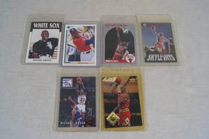 lot 79 image: Michael Jordan Cards - Baseball, Basketball, Skylights