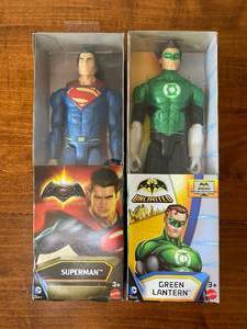 lot 6 image: Superman & Green Lantern Action Figures