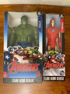 lot 60 image: Incredible Hulk & Iron Man Action Figures