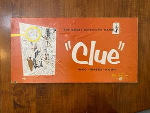 lot 63 image: Complete Vintage 1956 Clue Game