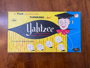 lot 65 image: Complete Vintage 1956 Yahtzee Game