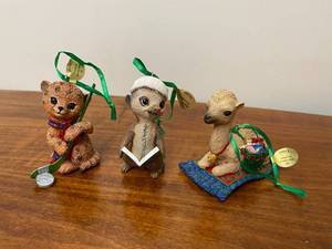 lot 78 image: Danbury Mint Baby Animal Ornaments